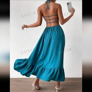 Beautiful backless maxi dress